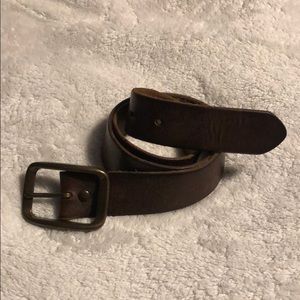 Brown leather GAP belt